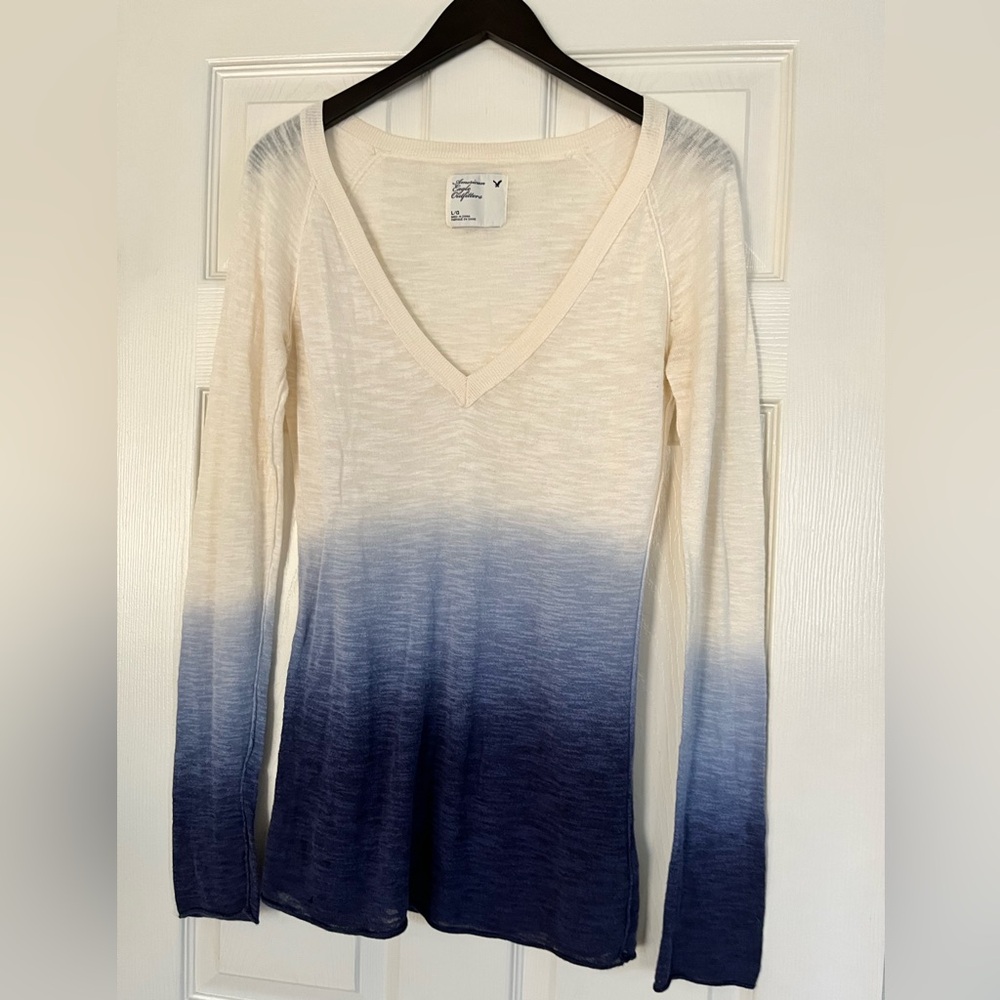 American Eagle Ombré Knit Sweater